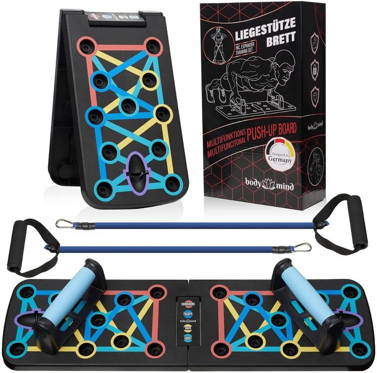 Liegestütz-Brett Push-Up + Bänder