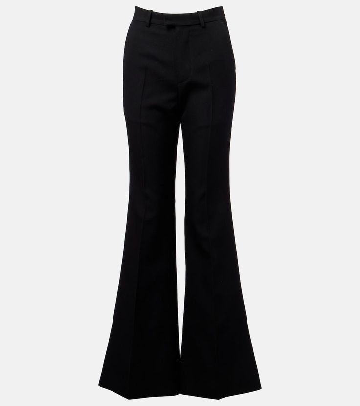 Balenciaga Hose aus Baumwoll-Köper mit Schlag