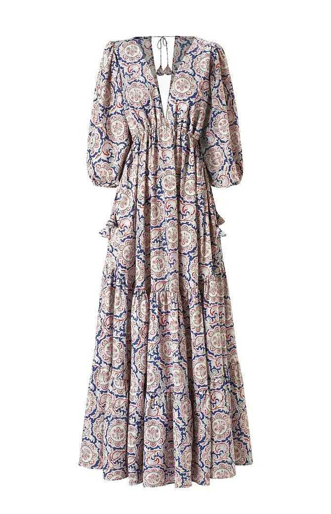 Fließendes Bohème-Maxikleid