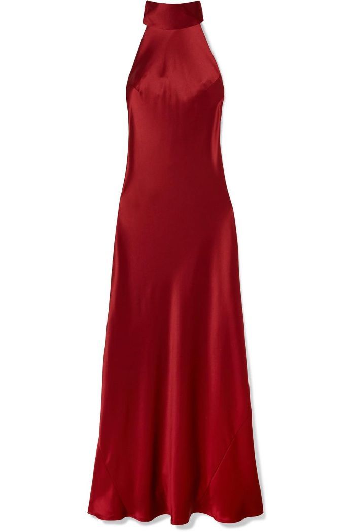 Chic Satin-Midikleid