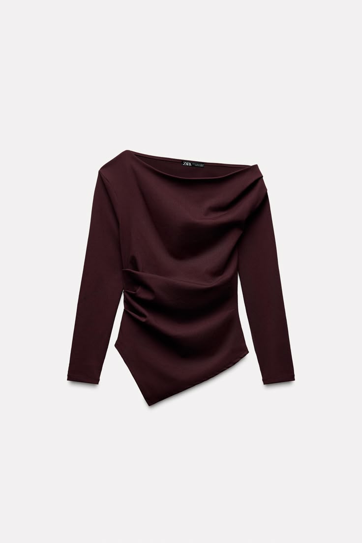 Barbara Bui Top aus Seiden-Köper bedruckt