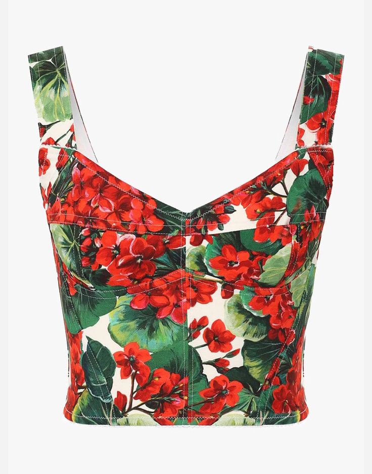 Gabbana Dolce & floraler Rundhals-Top
